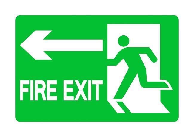Emergency exit lights in Dubai, UAE